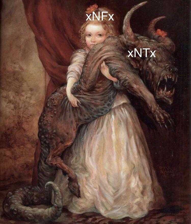 painting of a young girl holding a dragon and a baby