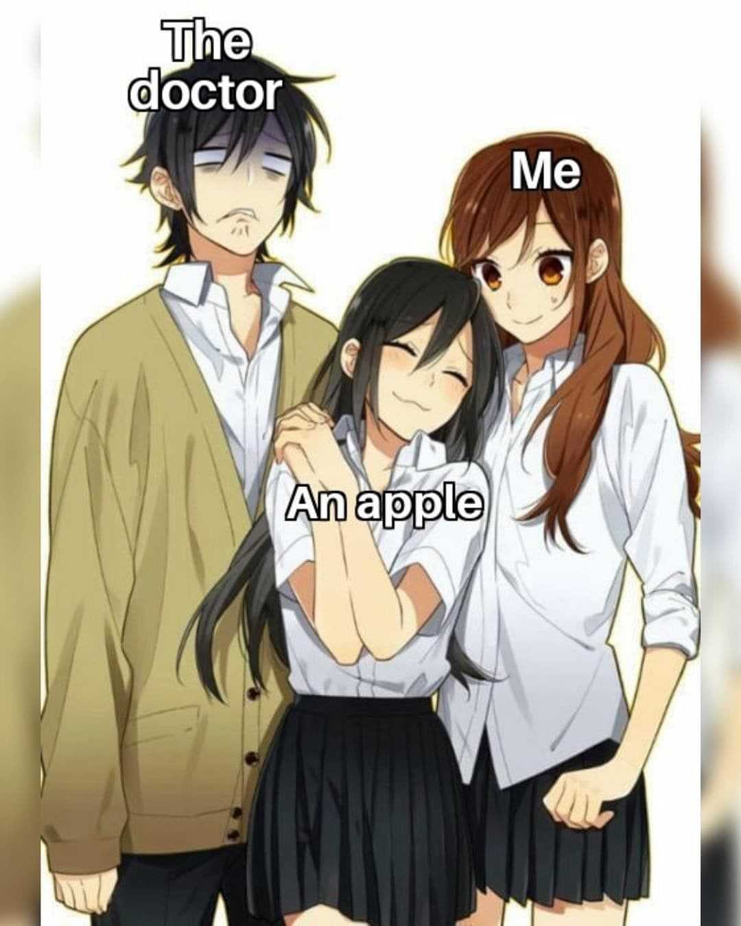 anime, the doctor me an apple