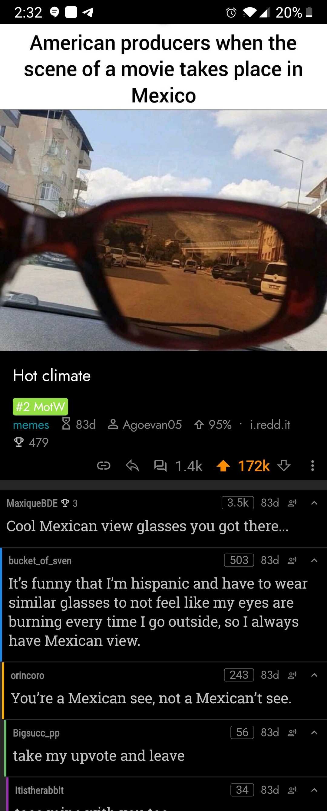 a close up of a pair of sunglasses with a picture of a truck in the background