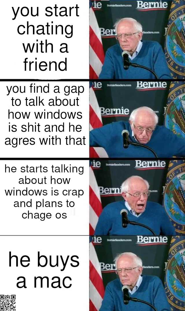 a picture taken from a facebook page of bernie sanders