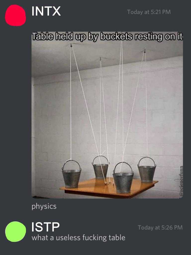 there are three buckets hanging from strings on a table