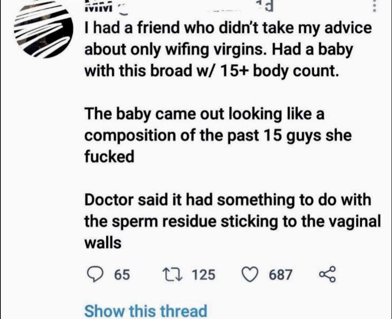 a tweet with a picture of a baby and a doctor