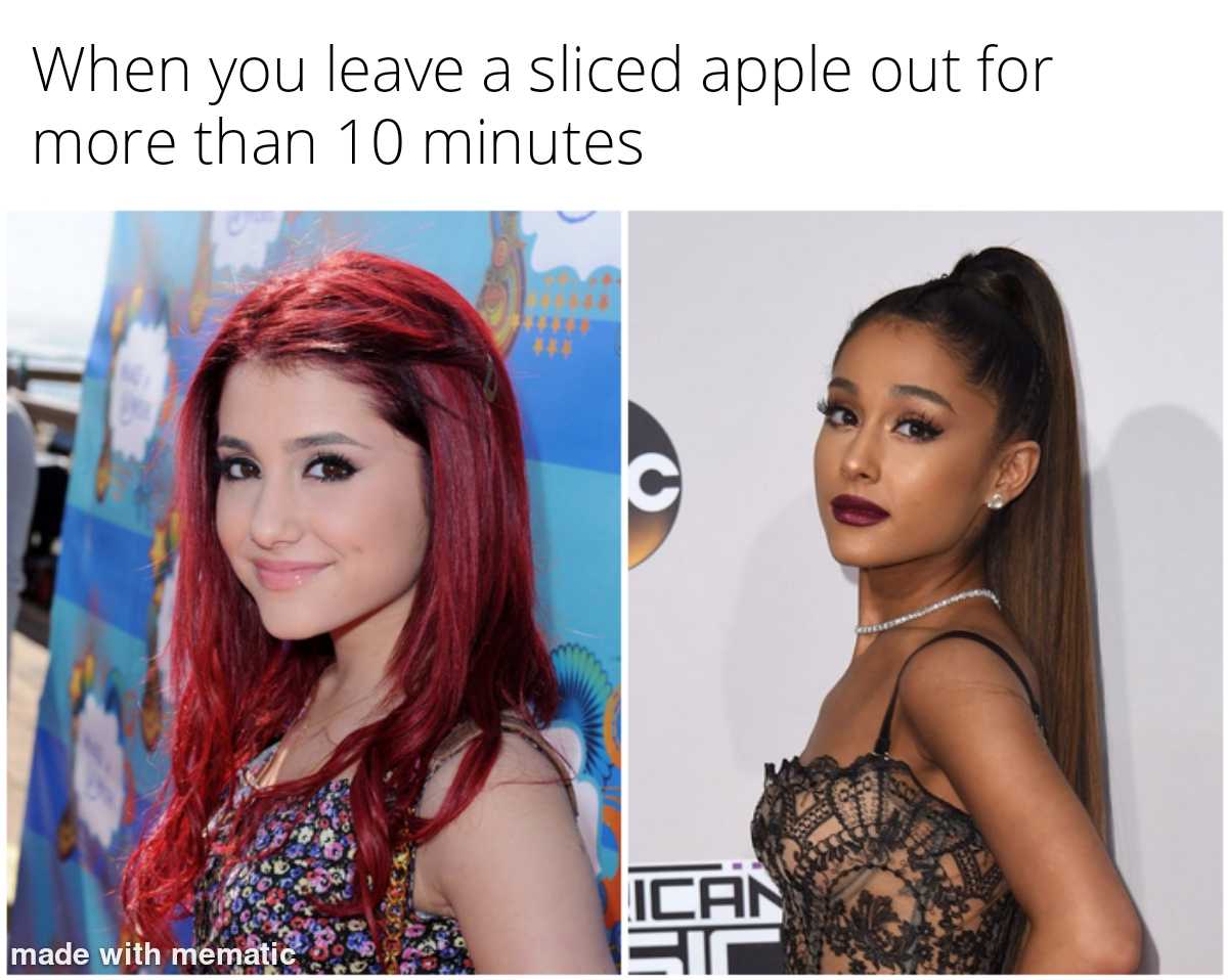 a close up of two pictures of a woman with red hair