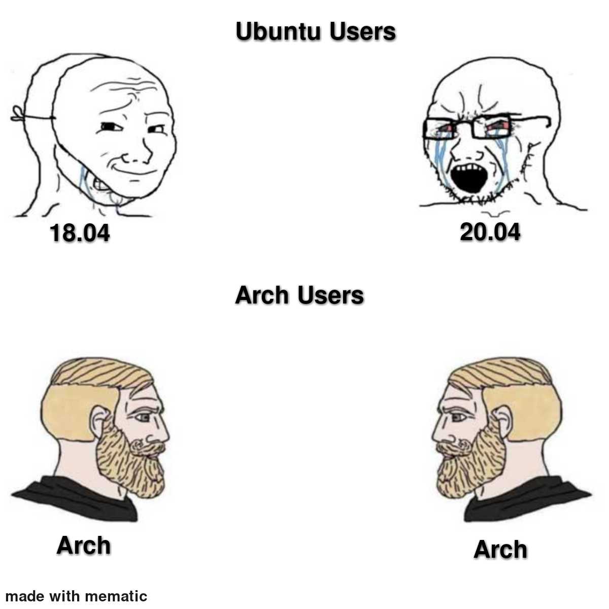 a cartoon drawing of a man with different facial expressions