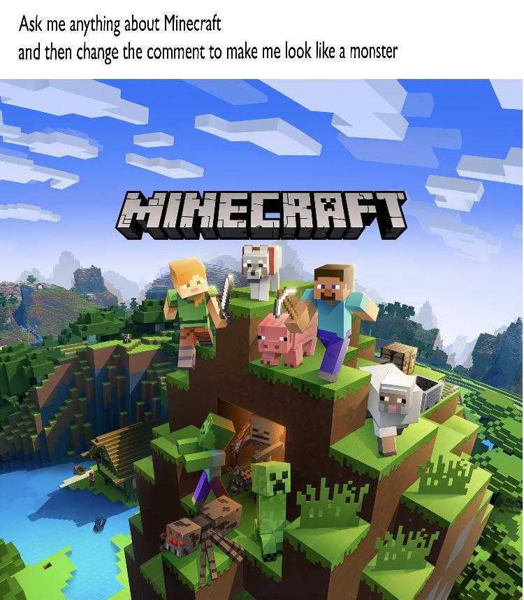 a picture taken from a minecraft video game with a picture of a group of people on a hill