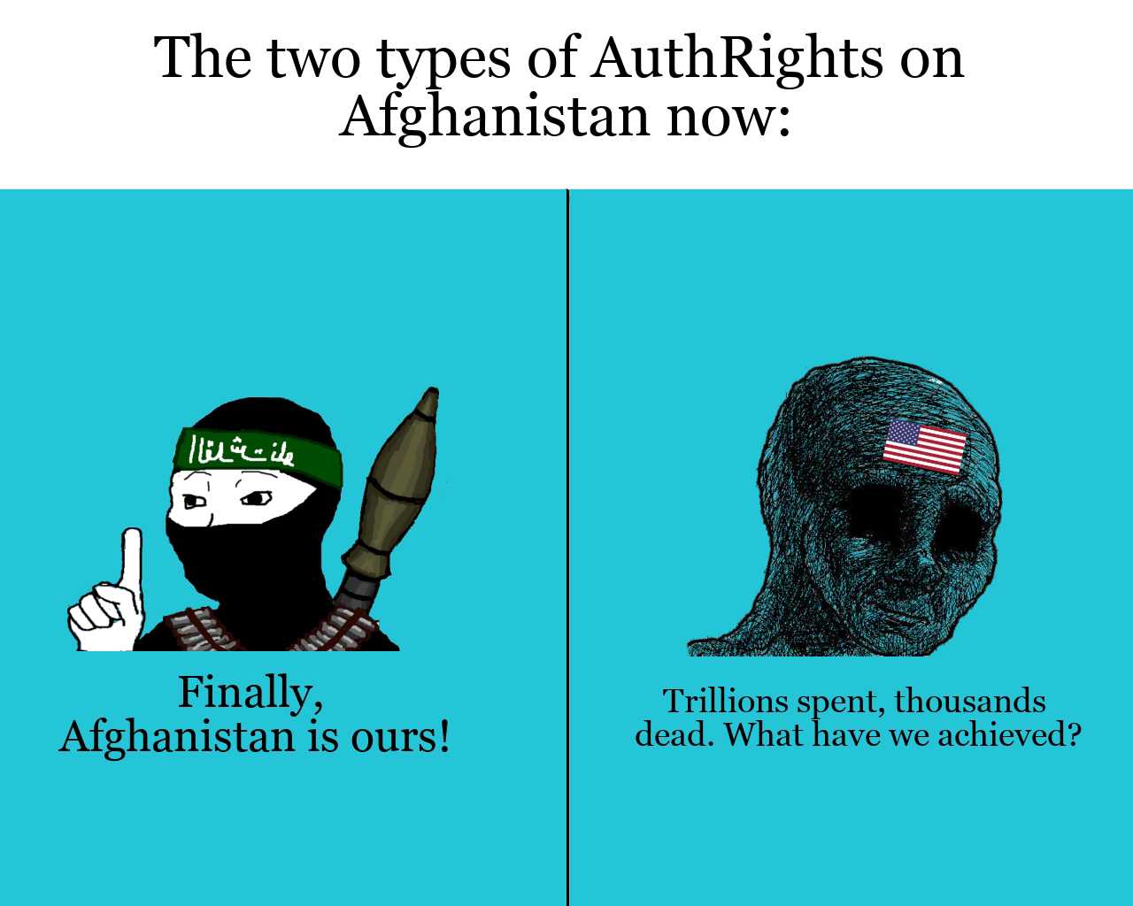 two types of anti rights on afghanistan now