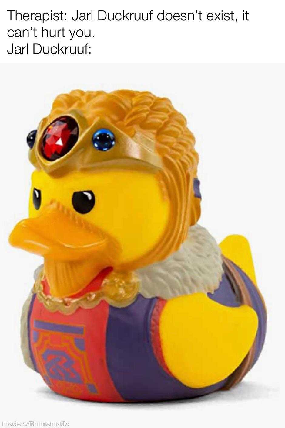 a close up of a rubber duck with sunglasses on its head