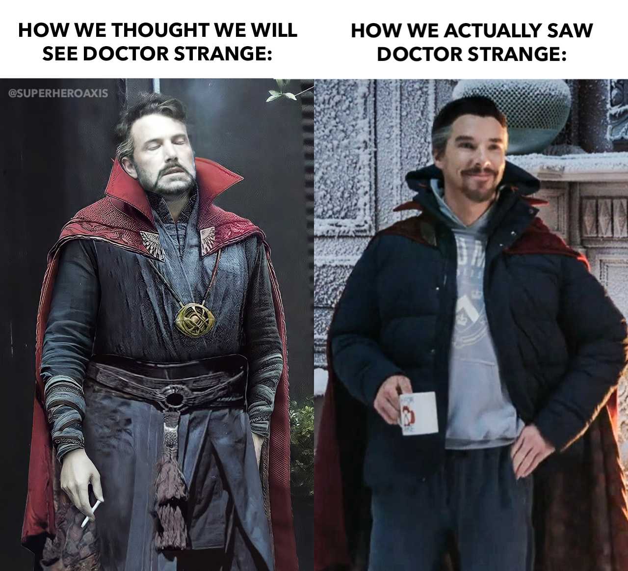 image of a man in a doctor strange outfit and a man in a doctor strange outfit