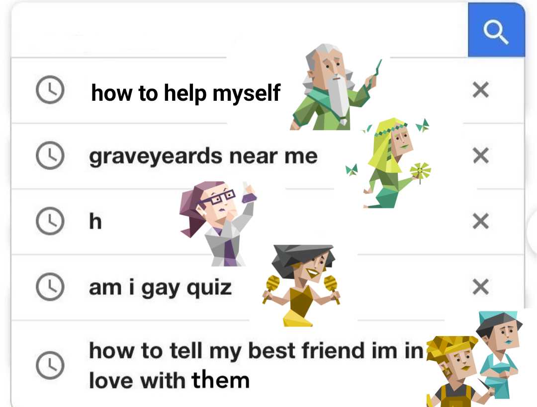 a screenshot of a text message with a cartoon character