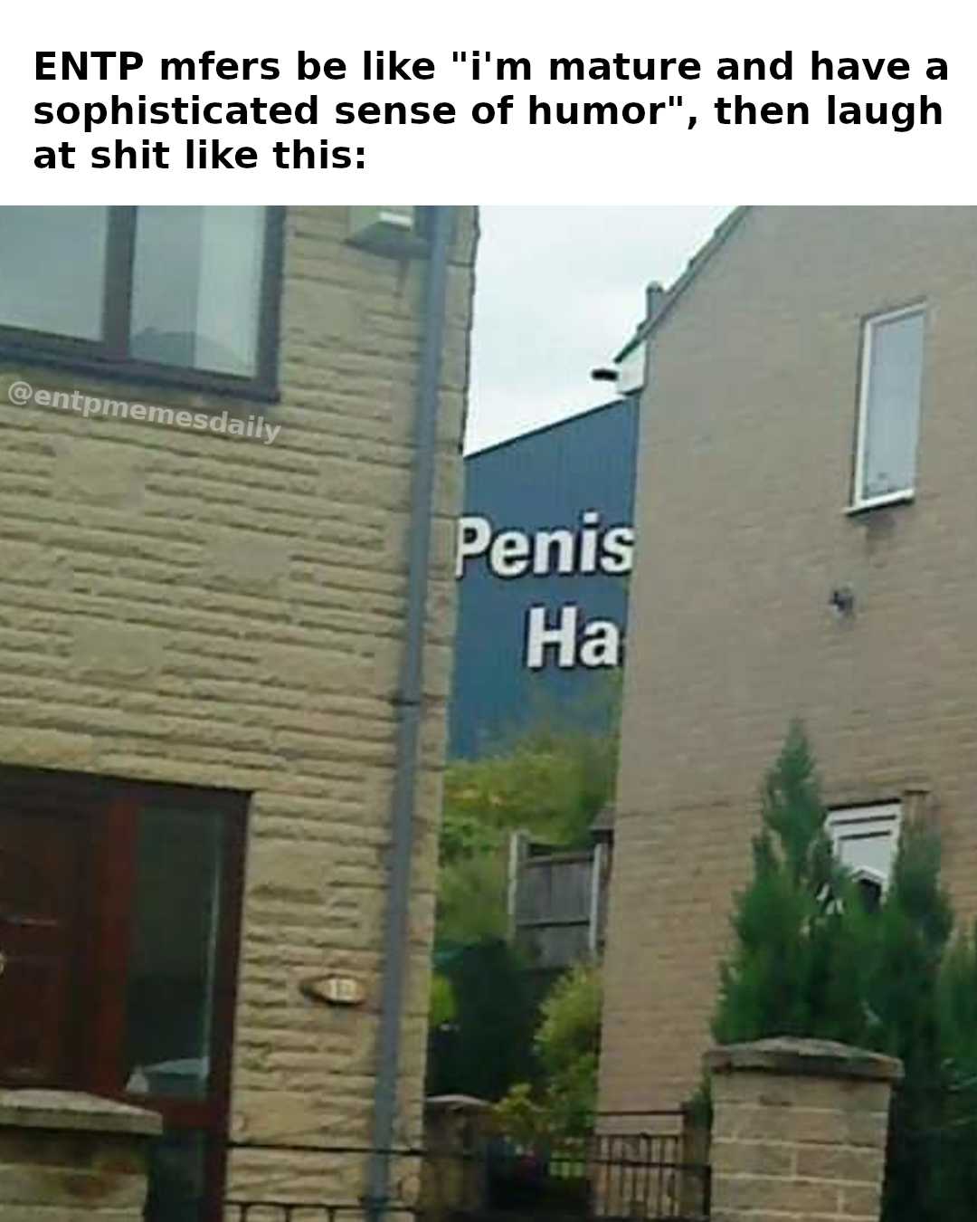 there is a picture of a building with a sign that says penns ha