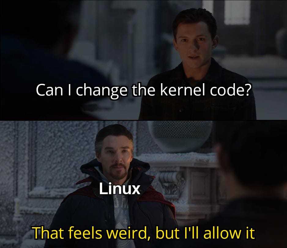 image of a man in a black jacket and a man in a red jacket with a hoodie and a text that reads can i charge the kernel code? linux that feels weird, but i ' ll ' ll ' ll ' ll ' ll ' ll ' ll ' ll ' ll ' ll ' ll ' ll ' ll ' ll ' ll ' ll ' ll ' ll ' t allow it