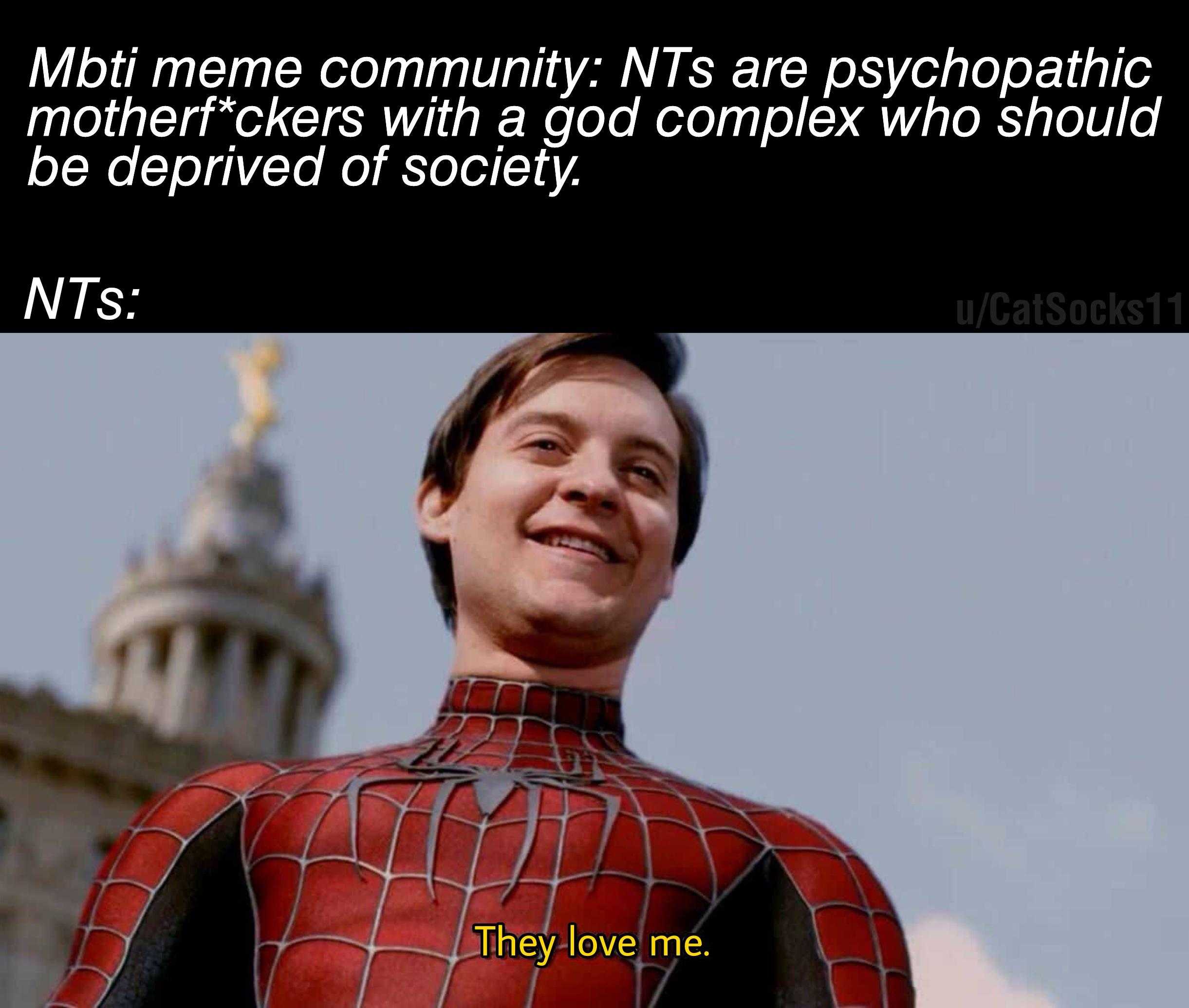 spider - man in a red suit with a caption that says, ' met men community, nts