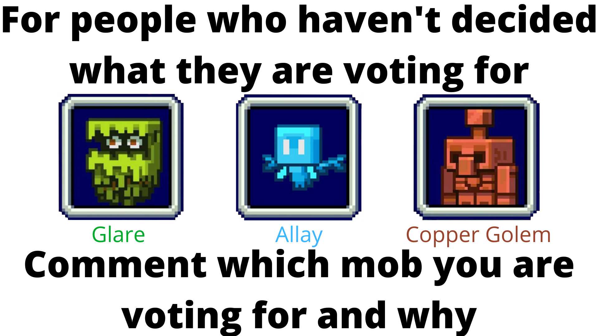 there are four different types of people who haven ' t decided what they are voting for