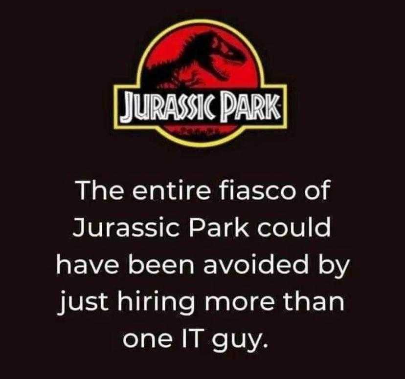 a black background with a picture of a jurassic park logo