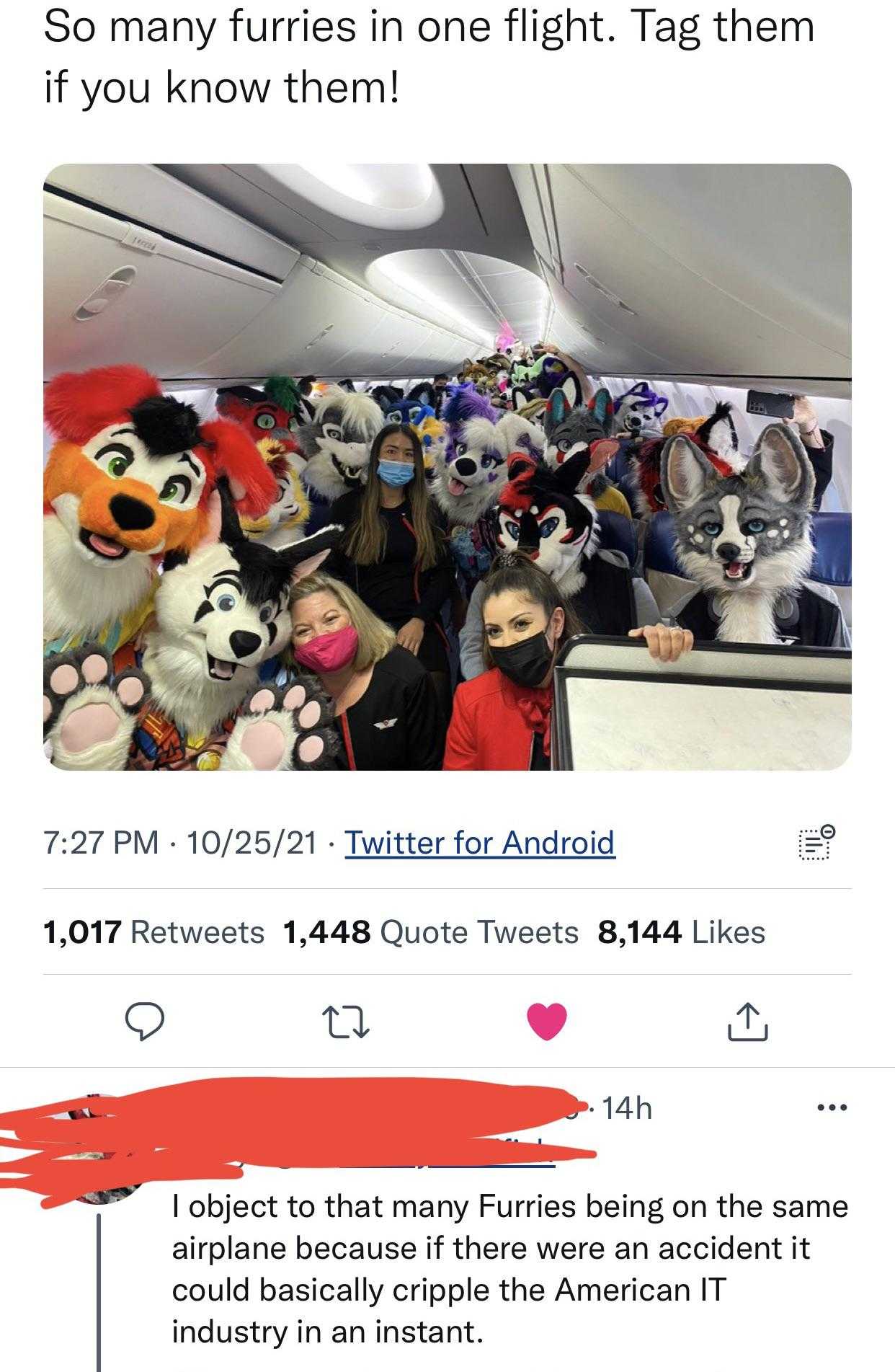 a screenshot of a group of people with stuffed animals on a plane