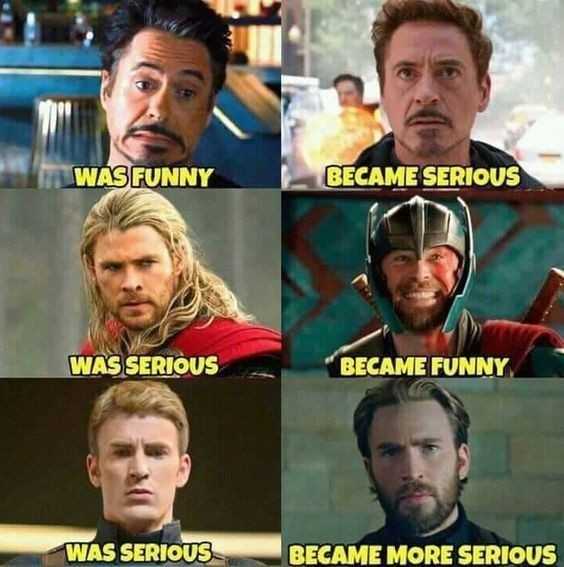 avengers memes are all different and have different faces