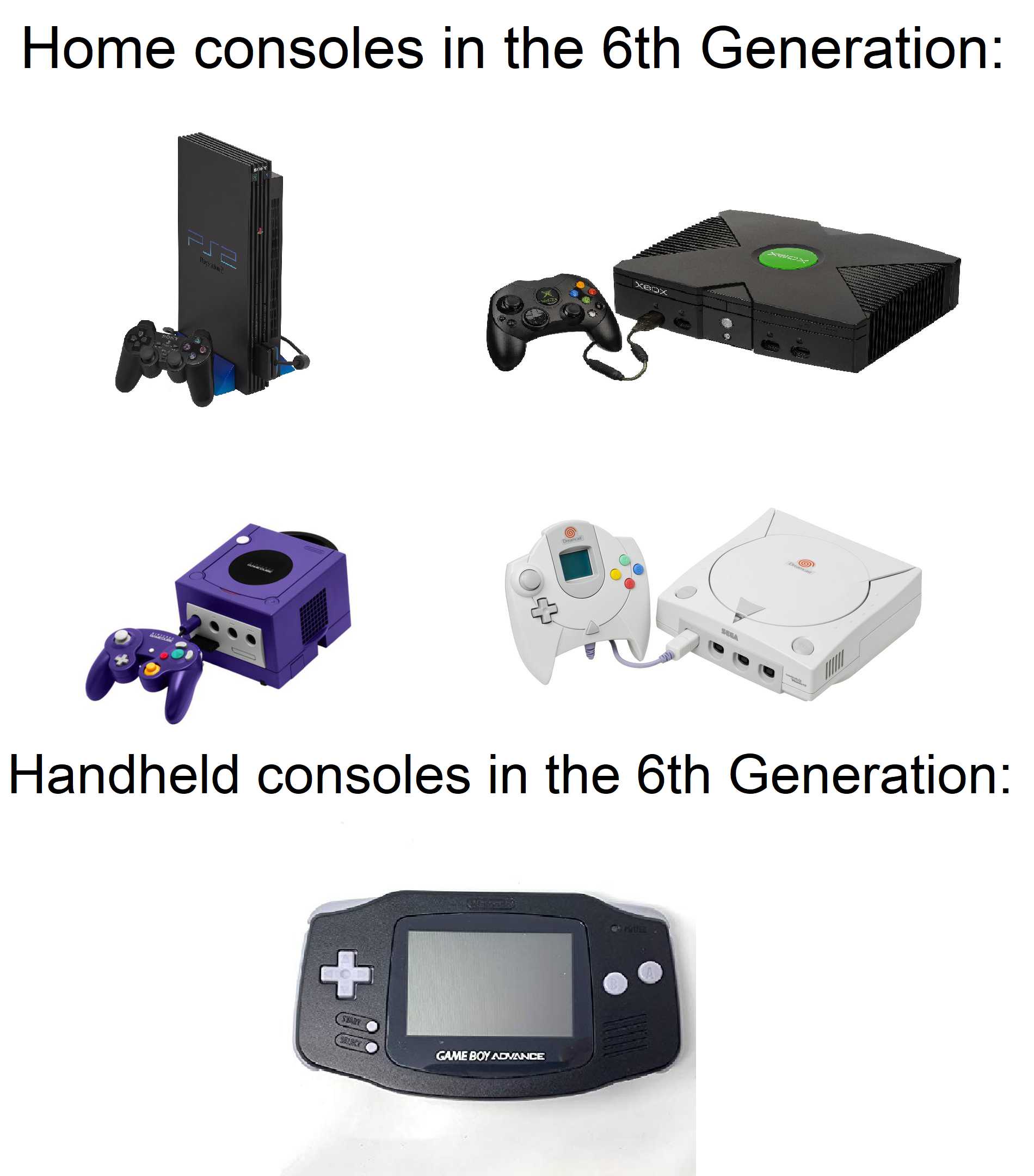 a close up of a bunch of different types of video game consoles