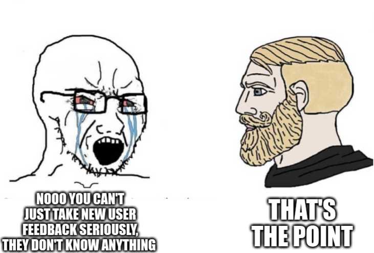 two cartoon pictures of a man with a beard and a beard