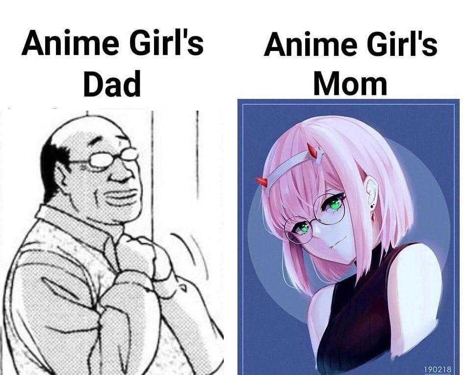 anime girl ' s dad and mom