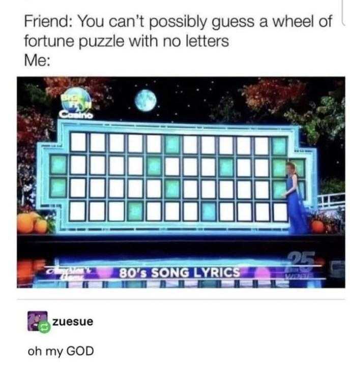 a screenshot of a video game with a person standing in front of a wheel of fortune