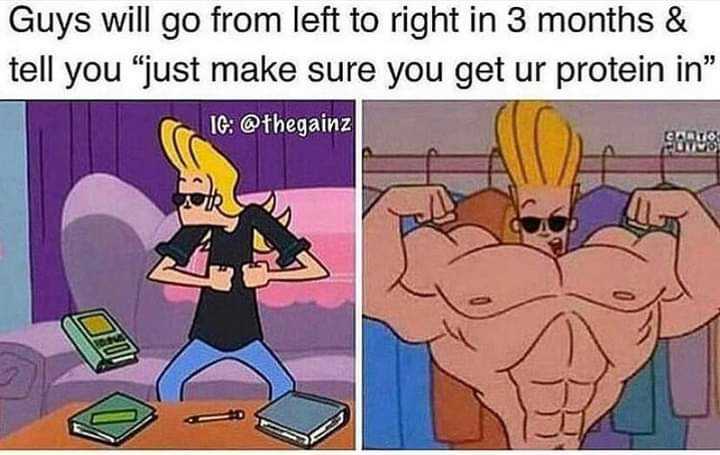 cartoon of guy with a big muscles and a guy with a phone