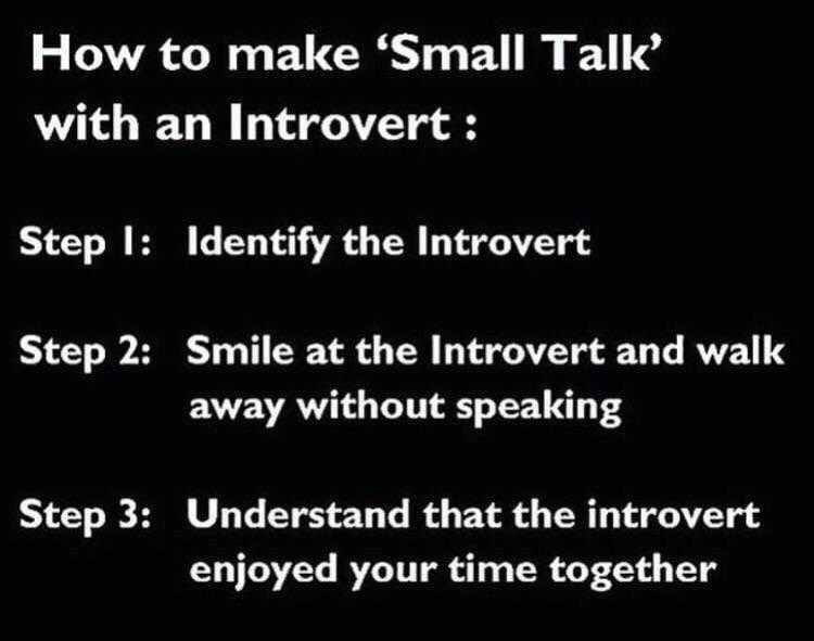 a black and white photo of a small talk with a introvert