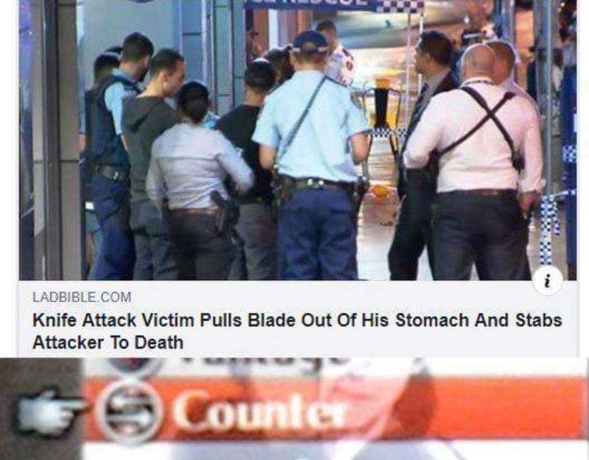 police officers and a man are standing outside a store