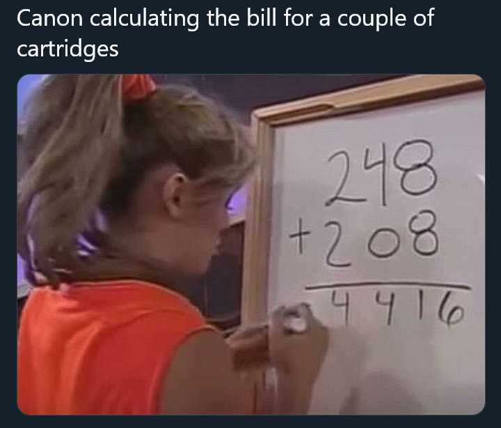 woman writing on a white board with a calculator