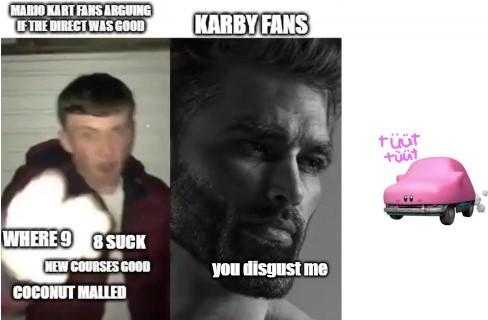 a close up of a person with a pink car and a man with a beard