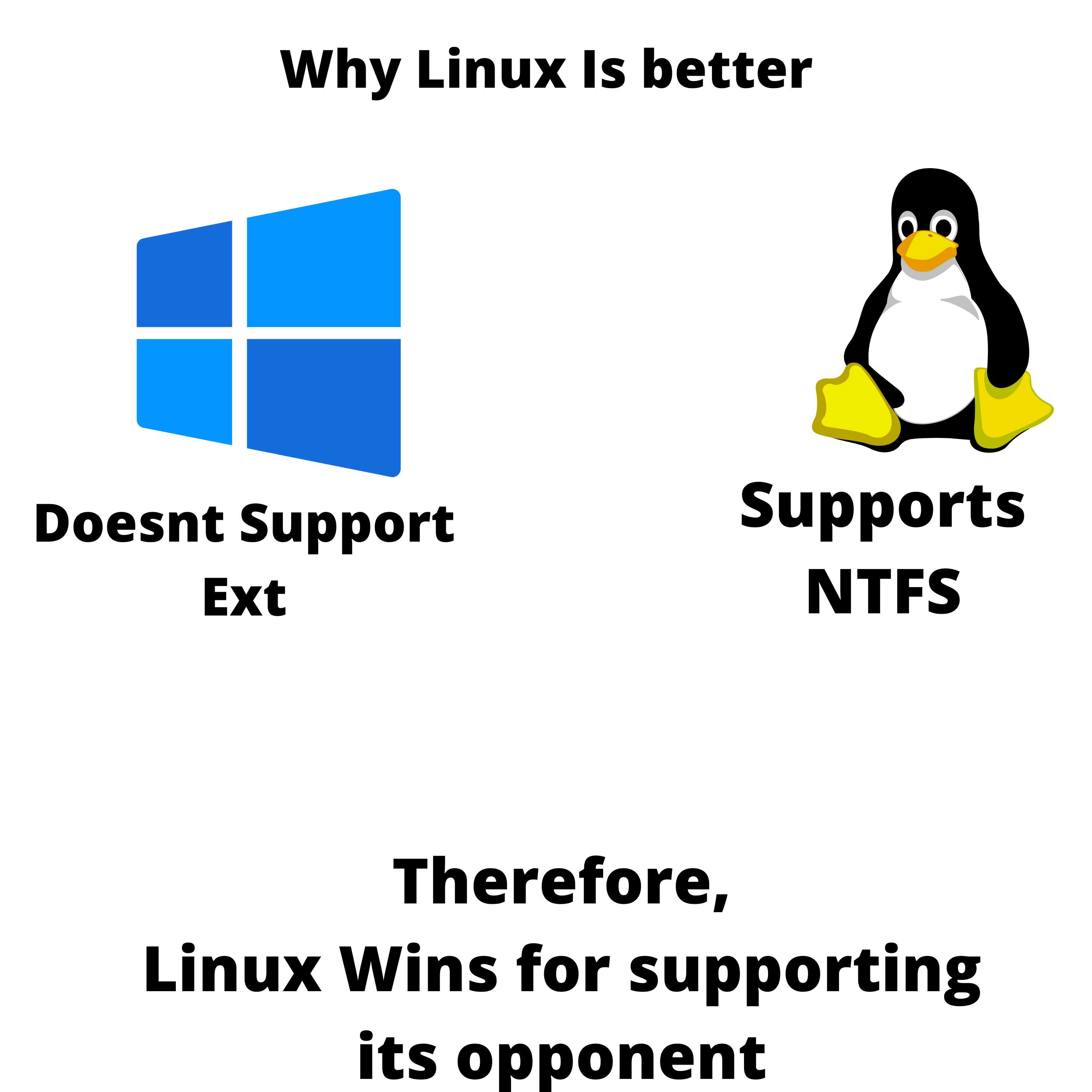 a picture taken from a computer showing a penguin and a linux logo