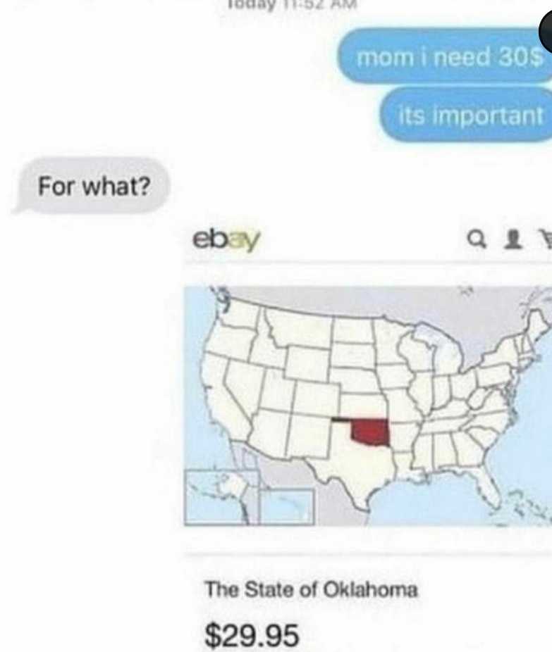 a screenshot of a cell phone with a map of the united states