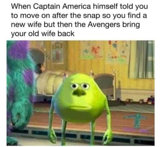 a cartoon picture of a green monster with a caption saying, when captain america himself told you to move