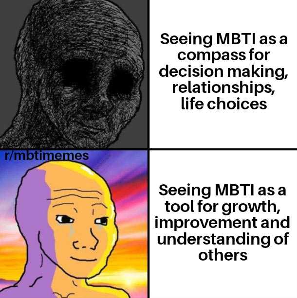 a cartoon picture of a man with a beard and a text that reads seeing mtt as a decision making