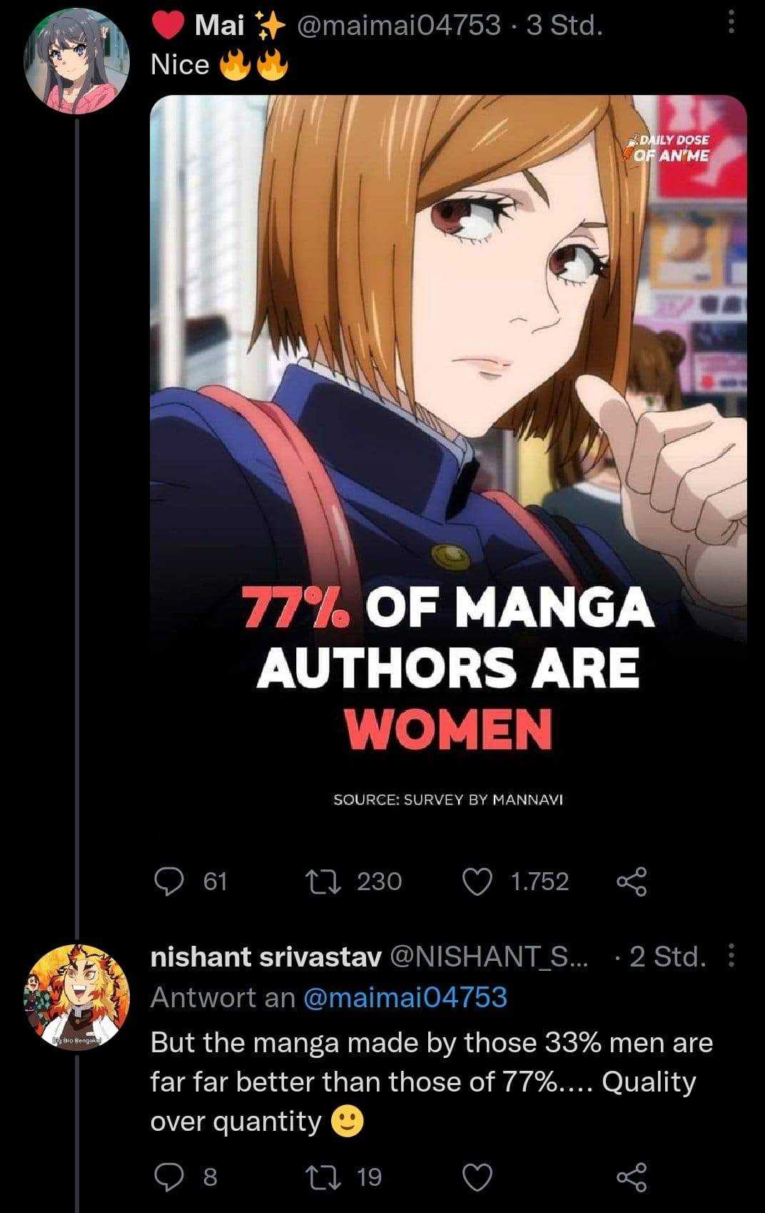 a screenshot of a woman with a tweet saying that she is a woman