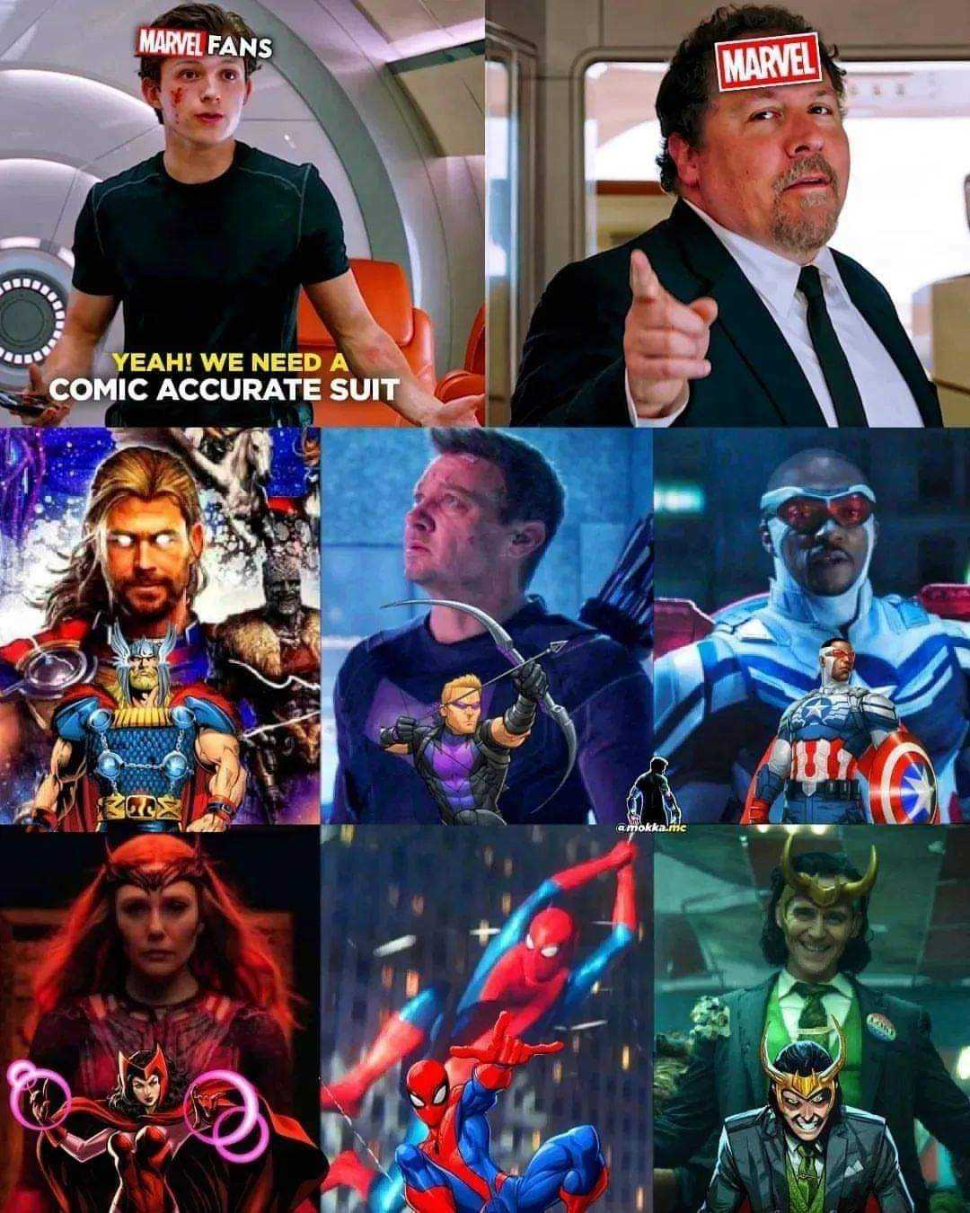 a close up of a collage of different characters with captions