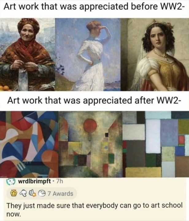 a picture that has a picture of a woman and a man in art work