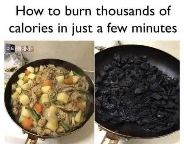 two pictures of a pan filled with food and a frying pan filled with food