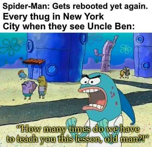 cartoon spider man gets rebooted yet again every hug in new york city they see uncle ben