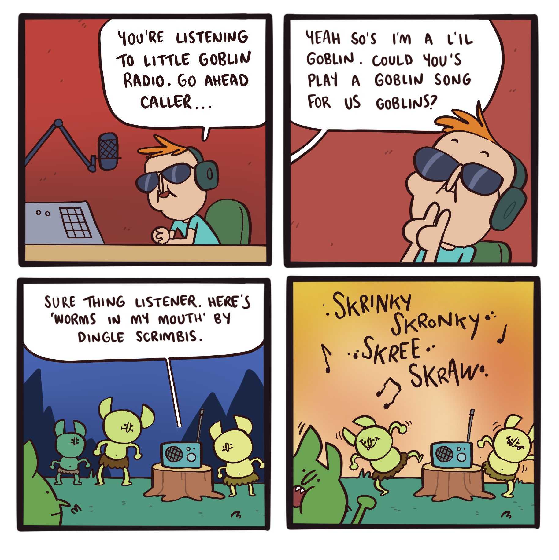 a cartoon of a comic strip with a man on a computer