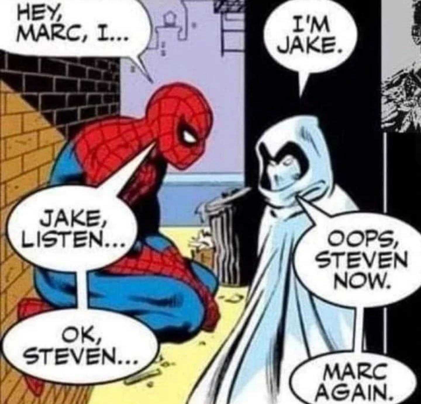 a comic panel with a spider - man and a ghost