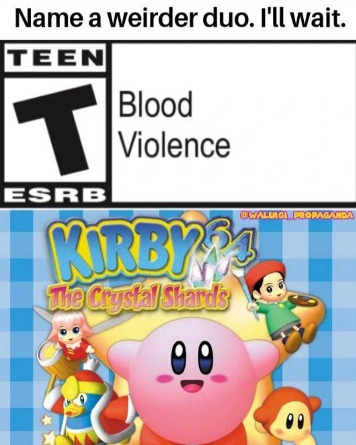 a nintendo game with a picture of a pink pig and other characters