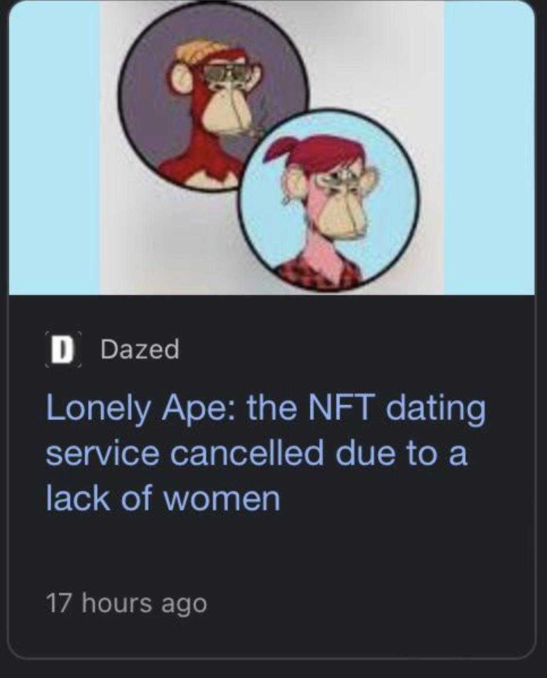 a screenshot of a twee with a picture of a woman and a monkey