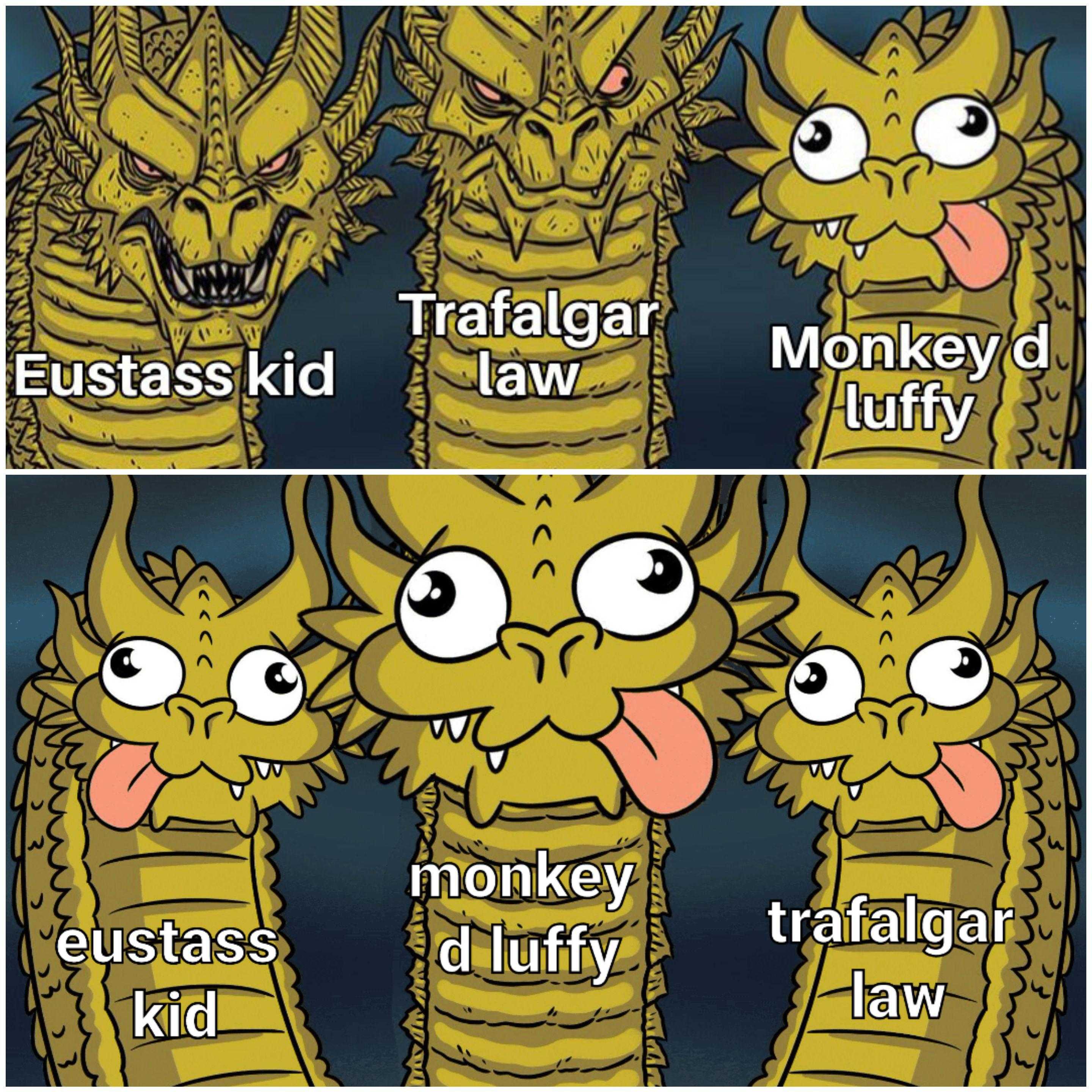 a cartoon picture of a dragon with four different expressions