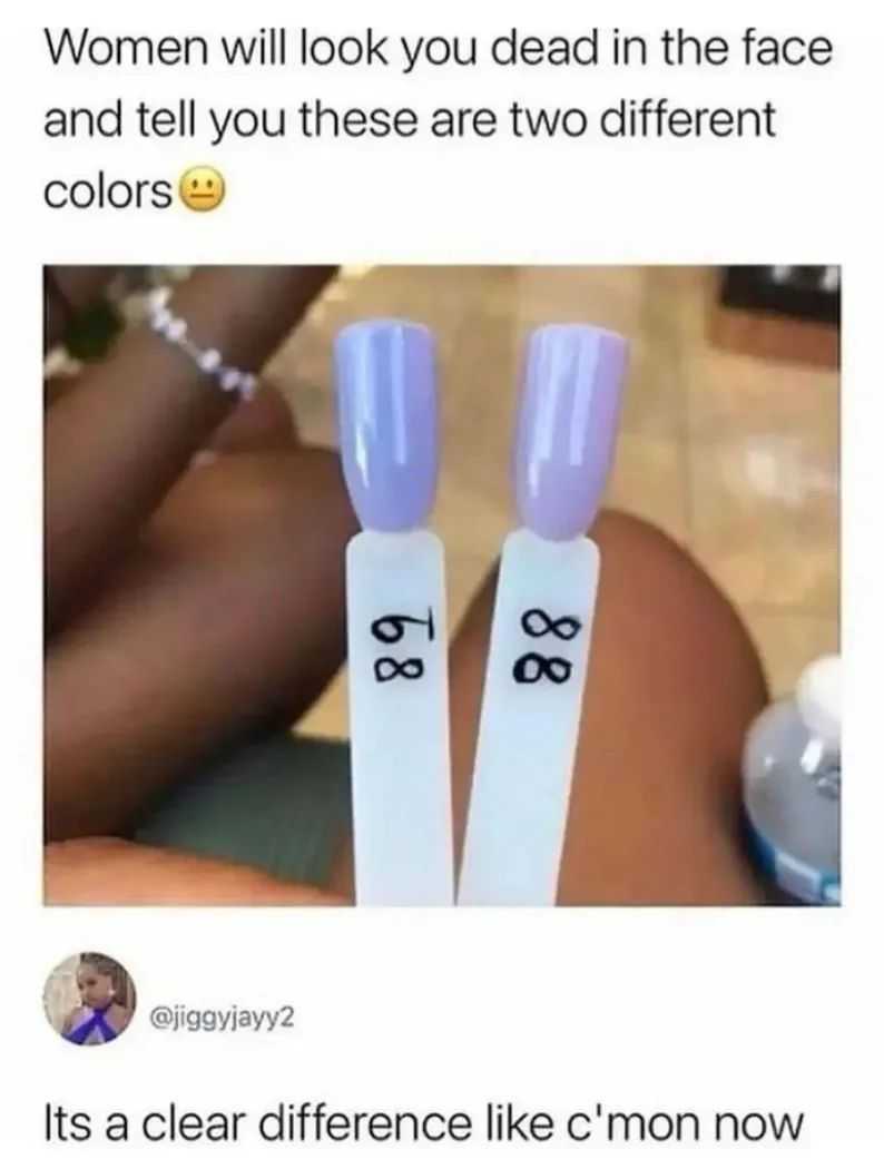 two women with purple nails and a white tube with a smiley face