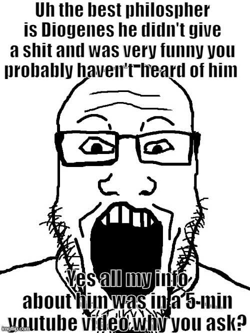 a cartoon drawing of a man with glasses and a beard