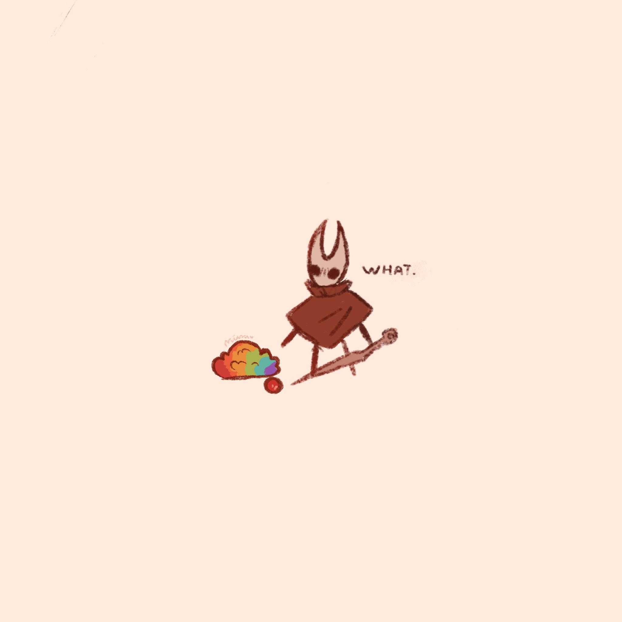 cartoon bunny with a skateboard and a rainbow on a white background