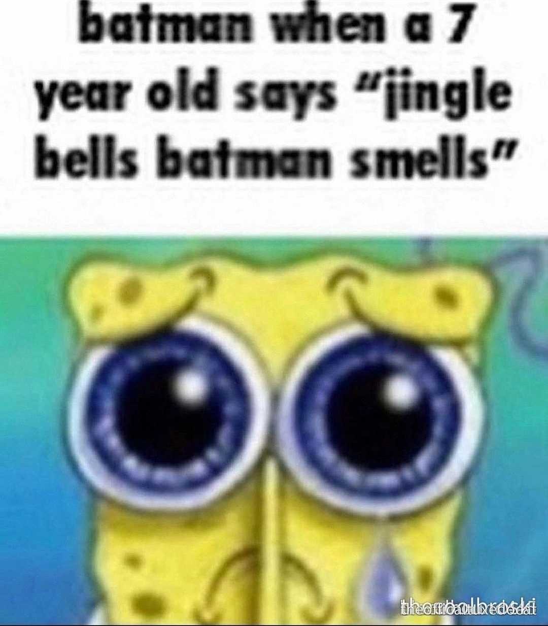 batman when 7 year old says single bells batman smells