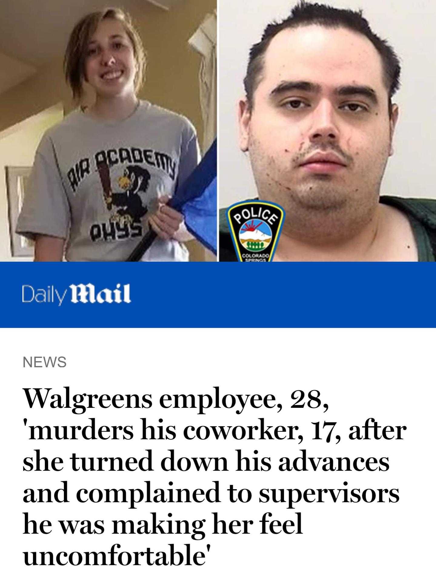 a close up of two photos of a man with a police badge