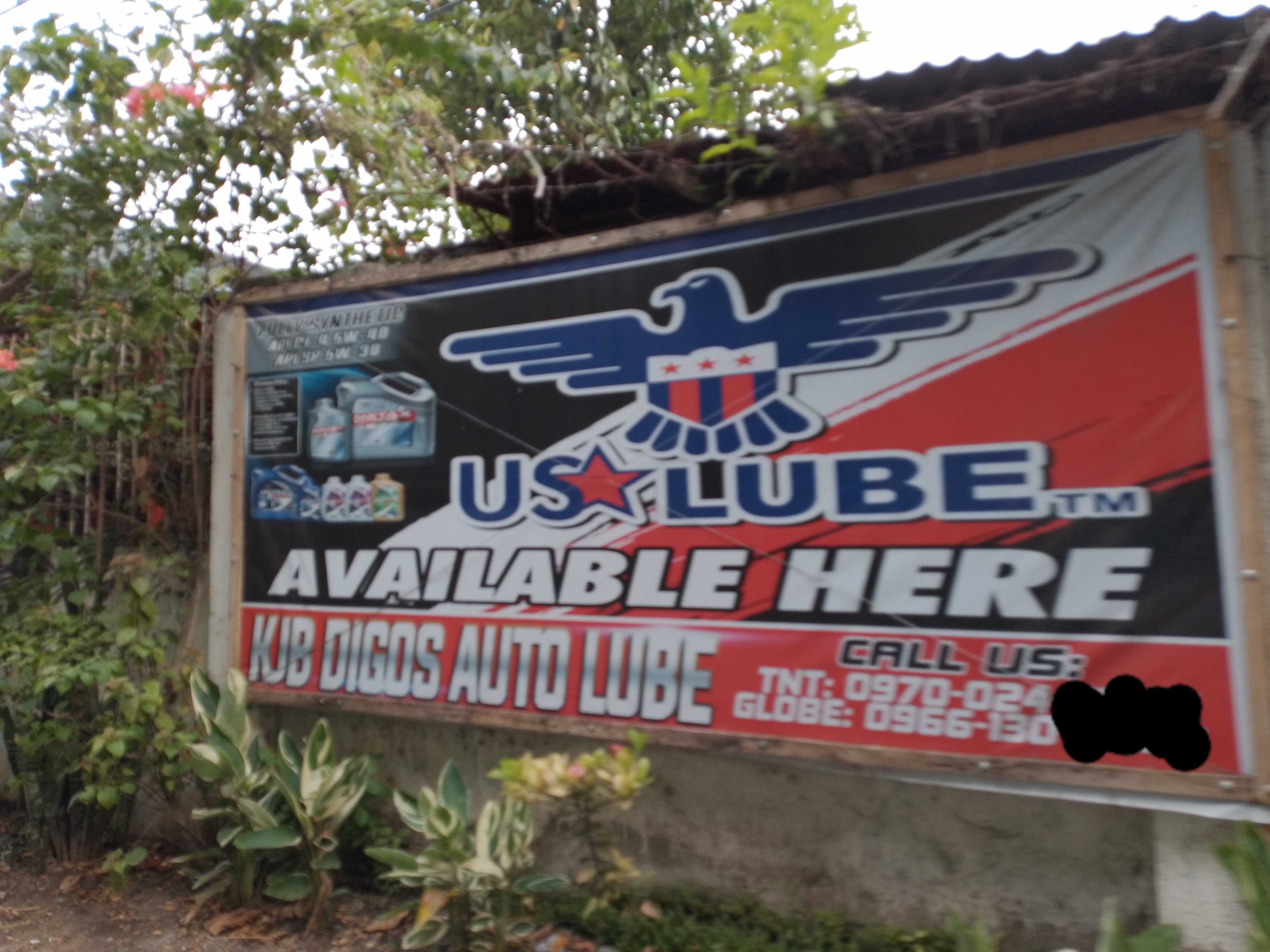 signage for a us tube available here in a rural area