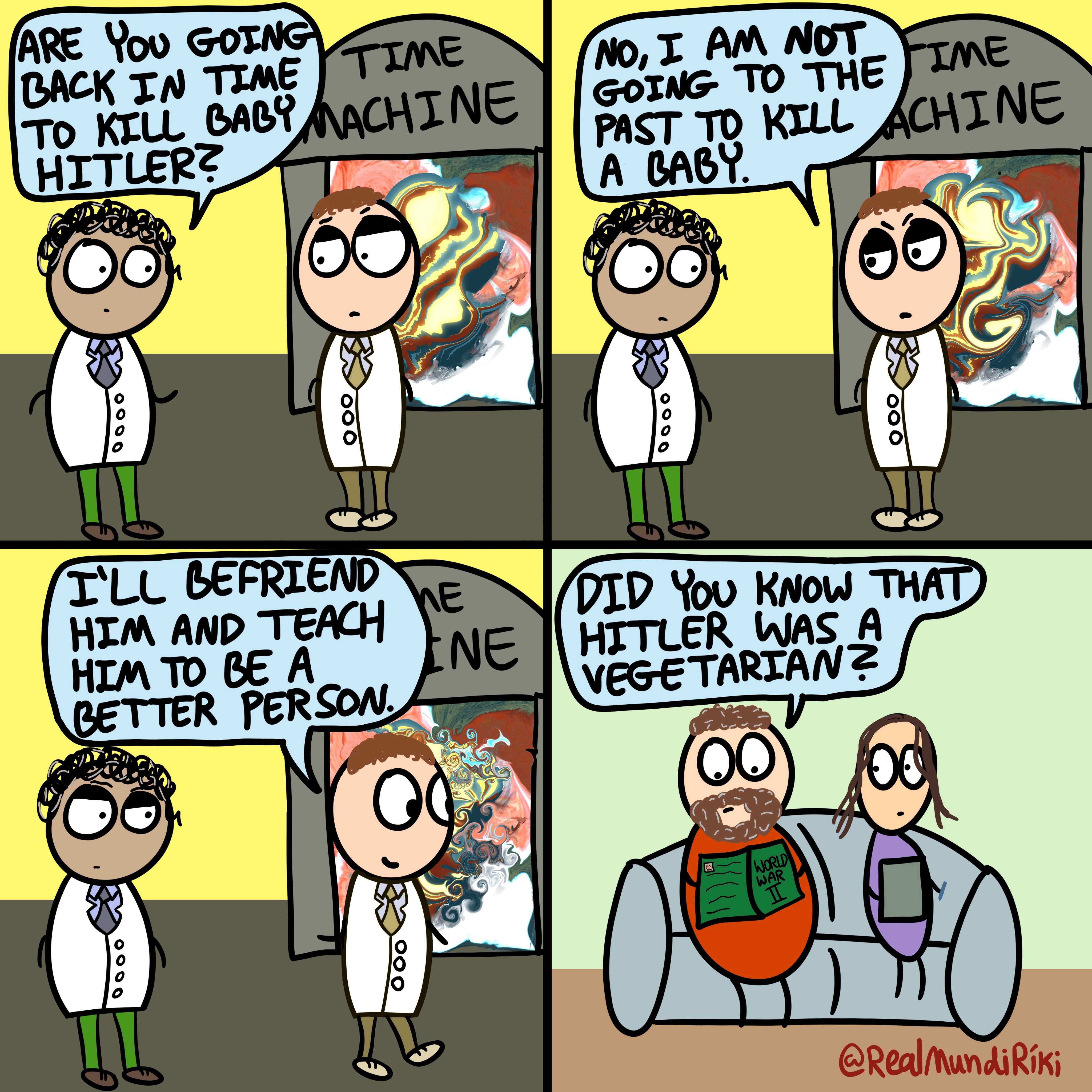 cartoon of a doctor talking to a patient about his medical appointment